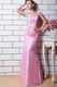 Affordable Pink Taffeta Formal Evening Dress Slim