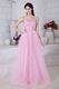 Designer Sweetheart Corset Pink Net Dresses For Celebrity Party