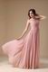 Ruched V-neck Pearl Pink 2014 Long A Female In Prom Dress