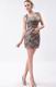 Square Mini Leopard-print Girls Sexy Graduation Dress