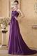 One Shoulder Sweetheart Eggplant Prom Dress To 2014 Prom Wear