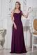 Inexpensive One Shoulder Strap Purple Chiffom Formal Prom Dress