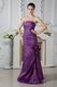 Affordable Strapless Corset Purple Taffeta Evening Dress Cheap