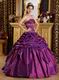Stylish Corset Back Purple Floor Length Dress Quinceanera