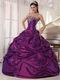 Purple New Fashion Strapless Ball Gown Quinceanera Dress
