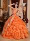 Where Can I Find 2014 Winter Quinceanera Dress Orange