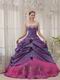 Clearance Quinceanera Dress Dark Orchid With Camellia