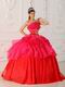 Low Price Strapless Hot Pink Ball Gown Quinceanera Dress