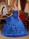 Fashion Royal Blue Quinceanera Dress For Winter Quinceanera Party