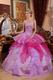 Deep Pink And Lilac Affordable Price Quinceanera Dress