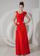 V-Neck Scarlet Top Designer Beautiful Prom Dress For Juniors