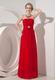 Wine Red Strapless Junior Gown For Bridesmaid Wear