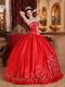 Embroidered Strapless Designer Puffy Quinceanera Party Outfits