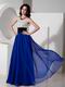 Stylish Royal Blue Beaded Evening Dresses Discount