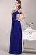 Royal Blue Chiffon Cross Back Dress Ready To Wear For Prom