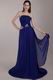 Royal Blue Strapless Court Train Prom Dress For Cheap