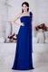 Affordable One Shoulder Dark Blue Prom Dresses For Women