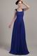 Square Neckline Bridesmaid Dress With Nany Blue Skirt