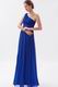 One Shoulder Straps Royal Chiffon Long La Prom Dress Discount