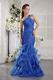 One Shoulder Mermaid Royal Blue Dresses For Evening