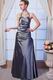 Discount Halter Silver Taffeta Formal Evening Party Dress