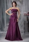 Strapless A-line Dark Purple Cache Prom Dress For Sale Inexpensive