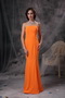 Mermaid Strapless Floor-length Slim Prom Dress Orange Inexpensive