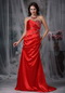 Sweetheart A-line Skirt Top Seller Prom Dress Scarlet Inexpensive