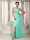 Apple Green One Shoulder Design Make Your Own Prom Dresses Inexpensive