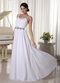 Cache White Pure Long Prom Dress For Foramal Evening Wear Inexpensive