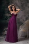 Empire Silhouette Long Purple Chiffon Stylish Prom Dress Inexpensive