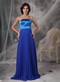 Royal and Sky Blue Stitched Together Prom Dress For Women Inexpensive