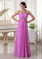 Lilac Chiffon Empire Customized Tailoring Prom Dress For New Arrival Inexpensive