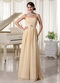 Light Yellow Chiffon Very Formal Dresses Prom 2014 New Arrival Inexpensive