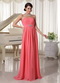 Watermelon Empire Chiffon Fabric Dress For 2014 Prom Wear Inexpensive