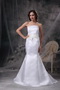 Mermaid Strapless White Stain Petite Dress For Prom Wear Inexpensive