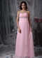 Top 10 Sweetheart Pink Chiffon Celebrity Dress With Beads Inexpensive