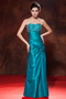 Teal Taffeta Prom Dress With Sweetheart Long Skirt Cheap Inexpensive