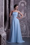 Mature Strapless Prom Wear UK Prom Dress In Light Blue Inexpensive