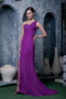 Texas Eggplant Purple Prom Dress With One Shoulder Skirt Inexpensive