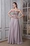 Customized Tailoring Floor-length Princess Prom Dress Dark Grey Chiffon Inexpensive