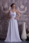 Lovely One Shoulder Court Train Prom Dress With Flowers Inexpensive