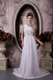 Customize One Shoulder Floor Length Chiffon Beaded Prom Dress Inexpensive