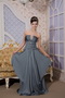 Peacock Green Empire Strapless Prom / Evening Dress For Lady Inexpensive