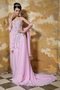 Rose Pink Empire Sweetheart Beading Celebrity Dress Made by Chiffon Inexpensive