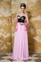 Sweetheart Pink and Black Prom Dress Quality With Low Price Inexpensive