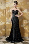 Black Sweetheart Beadings Emberllishments Formal Evening Dress Elegant Inexpensive