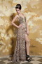 Special Fabric Halter Leopard Printed Chiffon Prom Dress Van Buren,Arkansas Inexpensive