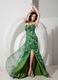 Unique Sweetheart Peafowl Printed 2014 Best Prom Dress Unique Sweetheart Peafowl Printed 2014 Best Prom Dress