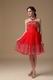 Strapless Knee-length Short Prom Dress For Girls Wear